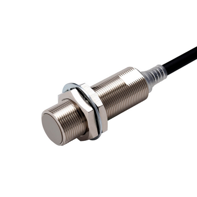 Omron Proximity Sensor, Inductive, Nickel-Brass, Long Body, M18, Shielded, 8 mm, DC, 3-Wire, PNP NC, 2 M PREWEDE 4549734476140