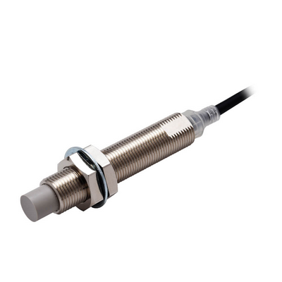 OMRON Yakınlık sensörü, endüktif, nikel-pirinç, uzun gövde, M12, korumasız, 8 mm, DC, 3 kablolu, PNP NC, 2 m kablolu 4549734470759