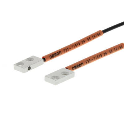 OMRON fiber optik sensör, karşılıklı, kare dik kafa, standart R25 fiber, 2m kablo 4548583414167