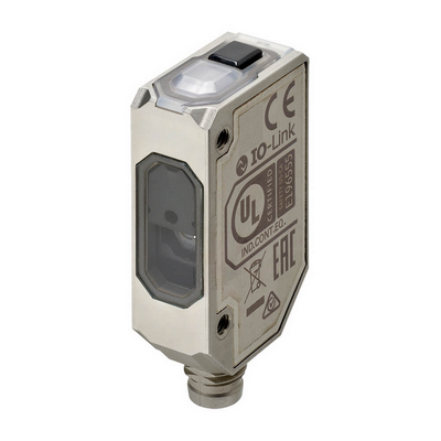Omron Photolelectric Sensor, Compact Square, Stainless Steel, Tof, 1000 mm, Infrared Laser, PNP, L-ON/D-ON, IO-Link Com2, M8 4-Pin Connector 4549734512589