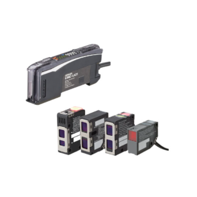 OMRON Fotoelektrik Sensör, Lazer amplifikatör, Akıllı ayar, NPN, tek çıkış, harici giriş, M8 konnektör 4548583424234