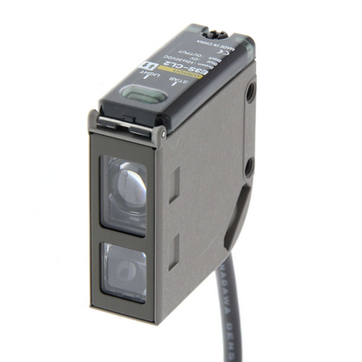 Omron photoelectric sensor, distance adjustable background suppression, 5-500mm, NPN/PNP, 2M cable 4547648357432