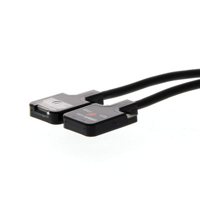 Omron Photolelectric Sensor, Mutual, Miniature, 300mm, DC, 3-Wire, PNP, Dark-on, Flat-View, 2M cable 4536854914065