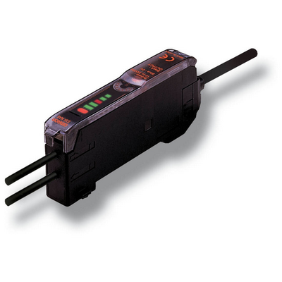 OMRON Fotoelektrik sensör, fiber optik amplifikatör, bar LED ekran, diyagnostik çıkış, DC, 3 telli, NPN, 2 m kablo 4547648358910