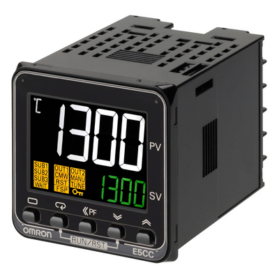Omron Temperature Controller, Pro, 1/16 DIN (48x48mm), 2 x 12 VDC voltage output, 3 alarm output, 100-240 VAC 4549734266635