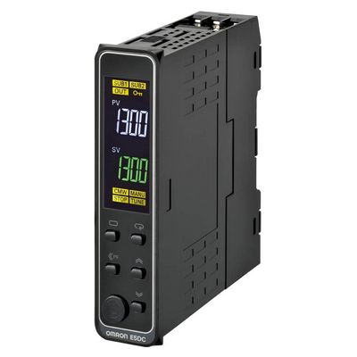 OMRON sıcaklık kontrolörü, PRO, DIN ray montaj için soketli, 22,5mm, 1 x 0-20/4-20mA akış çıkışı,2 alarm çıkışı,1 olay girişi,100-240 VAC 4548583422285