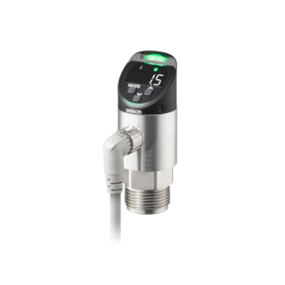 Omron Pressure Sensor, LED Display, 1-5 VDC Output, Positive Pressure, 0 - 100kpa, 2 x PNP Output 4536854538827
