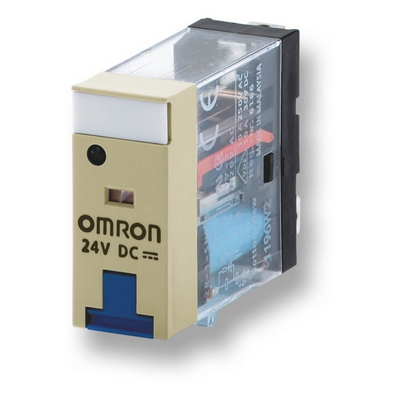 Omron Relay, Plug-in, SPDT, 10 A, Mechanical Indicator, 48 VAC 4536854936418