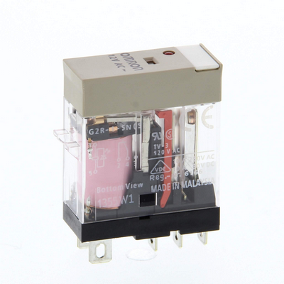 Omron Relay, Socket, 5 Pin, SPDT, 10 A, Mechanical Indicator, LED, Lockable Test Switch, 230 VAC 4536854936692