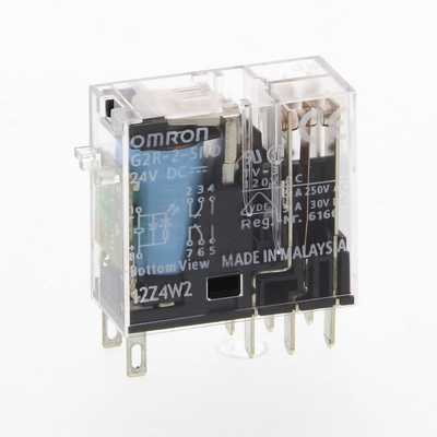 Omron Relay, Plug-in, 8-Pin, DPDT, 5 A, Mech & Led Indicators, Coil Suppressor, Label Facility 4547648803021
