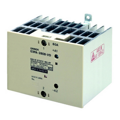 Omron Solid State Relay, DIN RAY/Surface Installation, Single Phase, 60 A, Max. 264 VAC 4536854864414