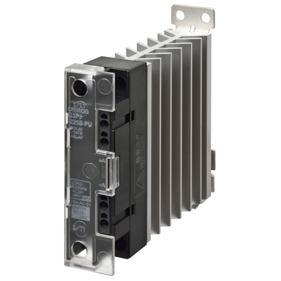 Omron Solid State Relay, 1 Phase, 25 A, 24-240 VAC, Cool, DIN RAY Mounting, Entry Voltage 12-24V DC, Push-in Plus Terminal 4548583783386