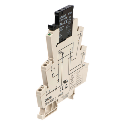 Omron Thin Solid State Relay & Socket, 100-240 VAC 2 A, for AC load, zero transition function, suppressed terminal, 24 VDC 4547648798969
