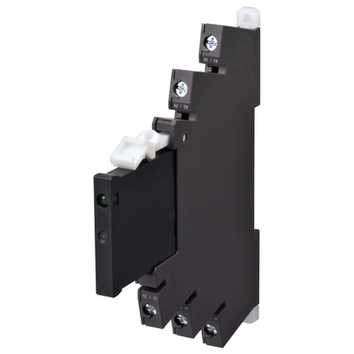 Omron Thin Solid State Relay & Black Socket, 3 A, DC load in 5-24 VDC, zero pass function, screw terminal, 200 VAC 4548583797956