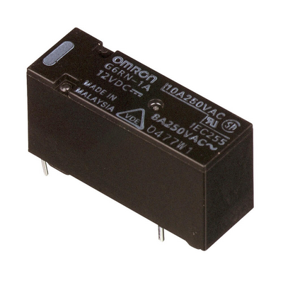 Omron Relay, PCB Terminal, Fully Sealed, AGNI + AU Clad Contacts, SPst-NO, 8 A 4536853472061