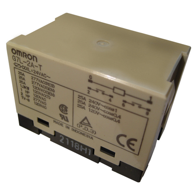 Omron Power Relay, Quick-Connect Terminals, DPST-NO, 25 A, 24 VDC 4536853480875