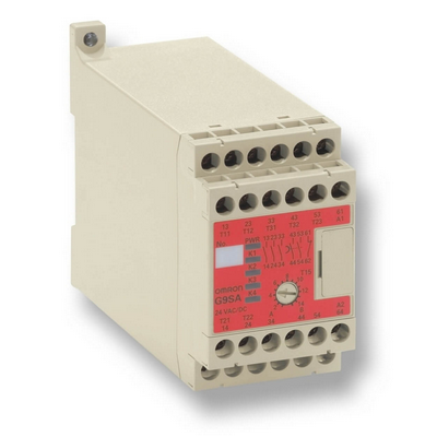 Omron Safety Relay Unit, 3pst-no (Category 4) 5 A, SPST-NC AUX, DPST-NO 2 TO 30SEC 'Off-DELAY