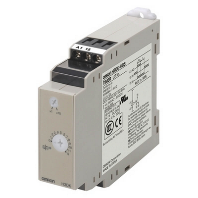 Omron Time Relay, DIN RAY Mounting, 22.5mm, Power Off-DELAY, 1-120S, SPDT, 5 A, 200-230 VAC 4548583745063