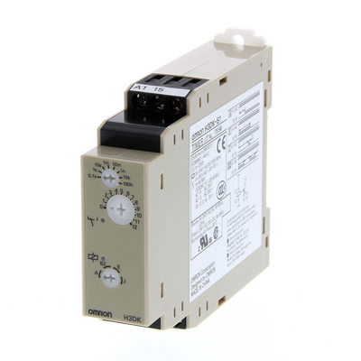 Omron Time Relay, DIN RAY Mounting, Multi -Multi -Time Range, Multi -Moded Time Relay, 4 Modes, 1 Output Relay, 24 - 240 VAC/DC 4548583744981