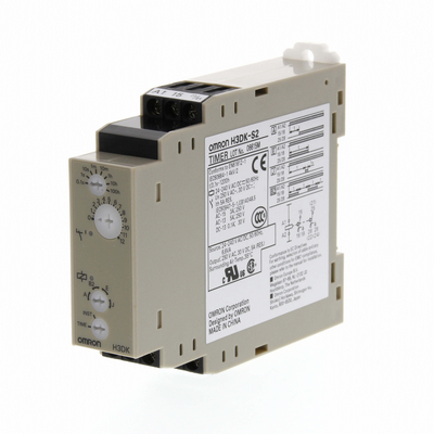 Omron Time Relay, DIN RAY Mounting, Multi -Multi -Time Range, Multi -Moded Time Relay, 4 Modes, 2 Output Relay, 24 - 240 VAC/DC 4548583744998