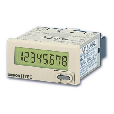 Omron Total meter, 1 / 32Din (48 x 24 mm), self -power, LCD, 8 -digit, 20cps, vac / dc input, black box 4548583755703
