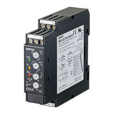 Omron Monitoring Relay 22.5mm Width, Single Phase Excessive or Low current 0.1 - 8A AC or DC, 1 SPDT, 100-240 VAC 4548583402249