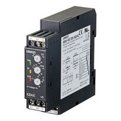 Omron Monitoring Relay 22.5mm Width, Single Phase Excessive or Low Voltage 20 - 600V AC or DC, 1 SPDT, 100-240 VAC 4548583402362