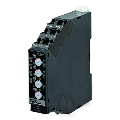 Omron Monitoring Relay 17.5mm Width, Single Phase Excessive and Low current 2-500MA AC or DC, 1 SPDT, 100-240 Vac, Push-in Plus Terminal 4548583773578
