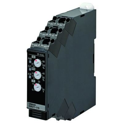 Omron Monitoring Relay 17.5mm Width, Single Phase Excessive or Low Voltage 20-600V AC or DC, 1 SPDT, 100-240 VAC, Push-in Plus Terminal 4548583773707