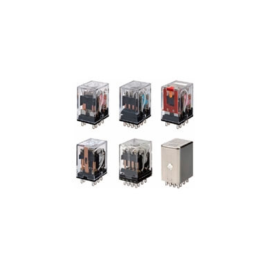 Omron Relay, PCB Terminals, 8-Pin, DPDT, 10A, Label Facility, 24 VAC 4536854748288