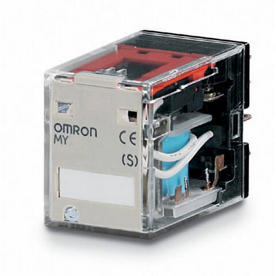 Omron Relay, Socket, 8 Pinli, DPDT, 10 A, Mechanical Indicator, 12 VDC 4536854362859