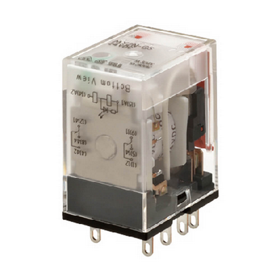 Omron Relay, Plug-in, 8-Pin, DPDT, 7 A, Mechanical & Led Indicators, Built-in Cr, 100/110 VAC 4548583818255