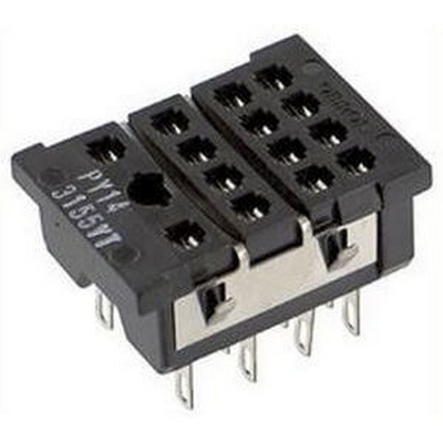 Omron socket, 8 pin, solder terminal 4536853725259