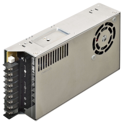 Omron Power Supply, LITE, 350 W, 100-120 VAC and 200-240 Vac input, 5 VDC, 60.0 A, DIN RAY Mounting option 4548583751712