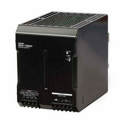Omron Book Type Power Supply, Pro, 3 Phase, 480 W, 24VDC, 20A, DIN RAY INSTALLATION 4548583358003
