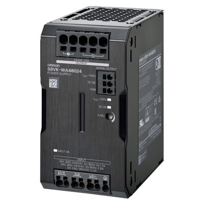 Omron 3-Power Power Supply, 480 W, 24 VDC, 20 A, DIN Rail Mounting 454973449090