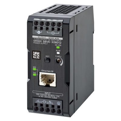 Omron Book Type Power Supply, 60 W, 12 VDC, 4.5 A, DIN Rail Mounting, Push-in Terminal, Coated, Ethernet IP / MODBUS TCP Compatchibility 4549734172769