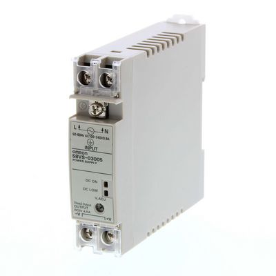 Omron Power Supply, Plastic Case, 22.5 mm Wide DIN Rail or Direct Panel Mounting, 100/240 Vac Supply, 20 W, 5 VDC, 4 A Output 4547648711586