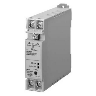 Omron Power Supply, Plastic Case, 22.5 mm Wide DIN Rail or Direct Panel Mounting, 100/240 Vac Supply, 30 W, 24 VDC, 1.3 A Output 4547648711609