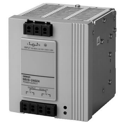 Omron Power Supply, 240 W, 100-240 Vac Input, 24 VDC, 10 A Output, DIN Rail Mounting, Basic Model 4547648419390