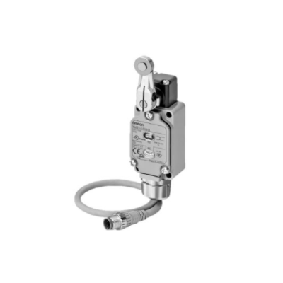 Omron Limit Switch, Adjustable Rod Lever: 25 To 140 mm, Pretravel 15 ± 5 °, OverTravel 90 °, DPDB, LED, PRE-WEDED CONNECTOR M12 (Smart Click), with Ground Terminal 4548583479265