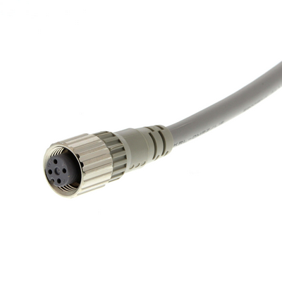 Omron Cable Socket, M12 4-Pin, Straight, 3-Wire (1,3,4), PVC Fire Retardant, Robotic, Kablo Length 5m 4548583080713