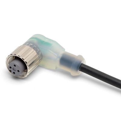 Omron Sensor Connector, Female, M12, PVC, 3 Pin, Angled, 2M, LED Indicator (PNP) 4548583440388