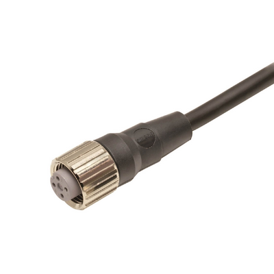 Omron Sensor Cable, M12, 4-Pine, Flat Female Connector, PVC, 5M 4548583435360