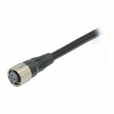 Omron Smartclick Sensor Connector cable, M12 4-Pin, PVC, Straight Female Connector, IP67 and IP69K, Cutting Oil Resistant, for Robotic Applications, 2 M 45497344882800