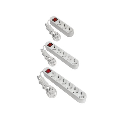 Pelsan-Switched double 5m cable-2-group sockets