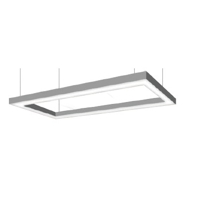 Pelsan-Architectural Luminaires-4 Suspension Set 1.5 m RAL 9006