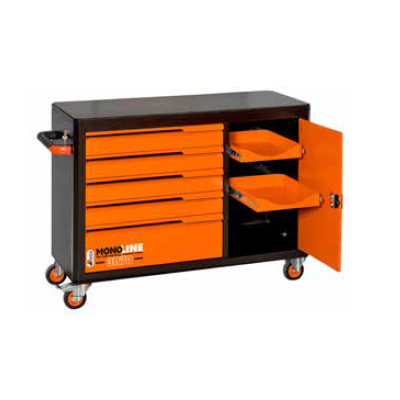 Retta Tool Cabinet with 5 Compartments + Shelf