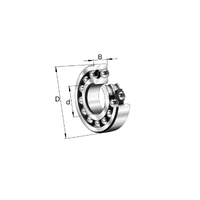 Schaeffler-Fag-Ina, Self-aligning ball bearings with cylindrical or tapered bore