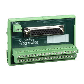 Fused Cablefast Terminal Block - 32 Contacts -1 Female Connector Sub-D50-3595861132764